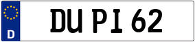 Truck License Plate